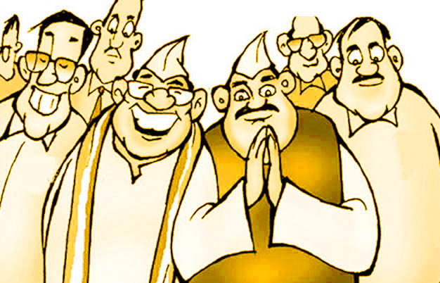 भावी सांसदों का धनबल व बाहुबल