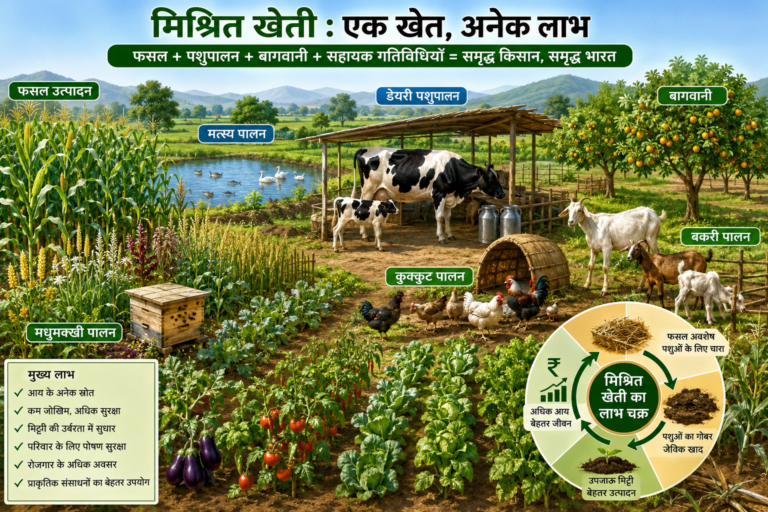 मिश्रित खेती: सतत कृषि और किसान समृद्धि की मजबूत नींव