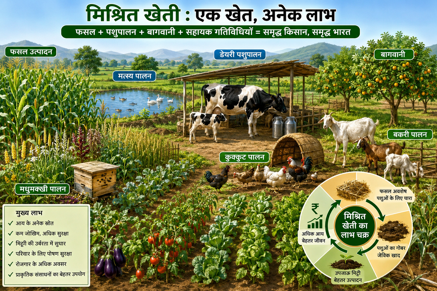 मिश्रित खेती: सतत कृषि और किसान समृद्धि की मजबूत नींव